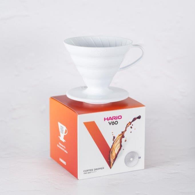 Hario V60 Coffee Dripper Plastic Size 02 (White)